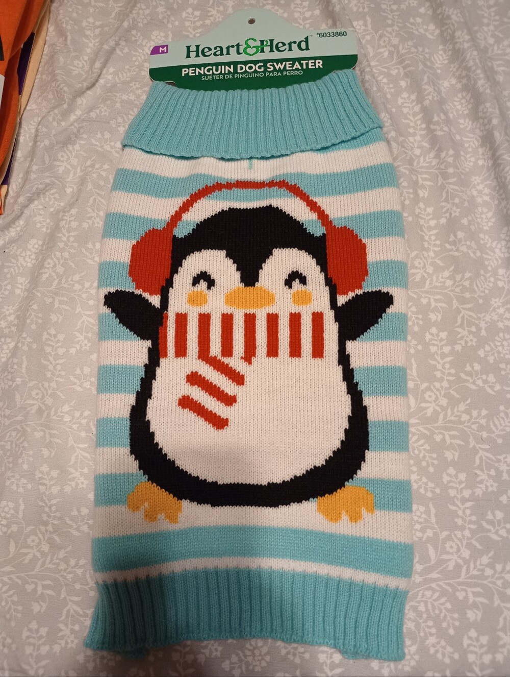 Penguin Dog Sweater Size Medium NEW